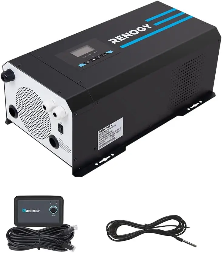 Rv Pure Sine Inverter Charger 3000W 12V - محول وشاحن موجة جيبية نقية Renogy