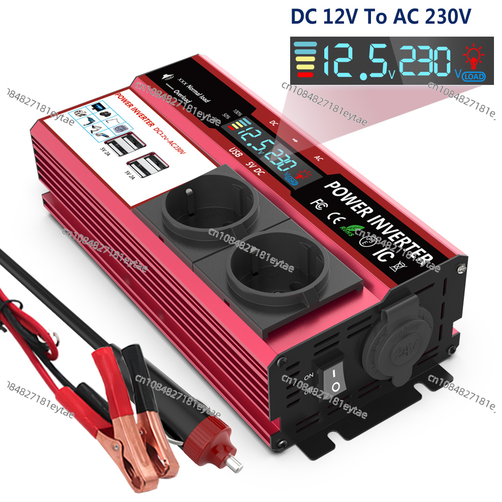 محول طاقة من 12 فولت إلى 220 ف - مراجعة Power Inverter 12V 220V 4000W Continuous وسعره