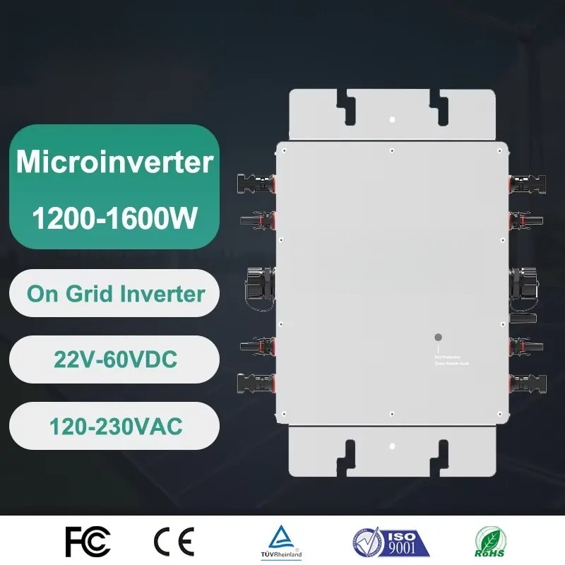 محول طاقة شمسية ذكي مع تطبيق و - مراجعة Micro Inverter 1400W Solar Grid Tie وسعره