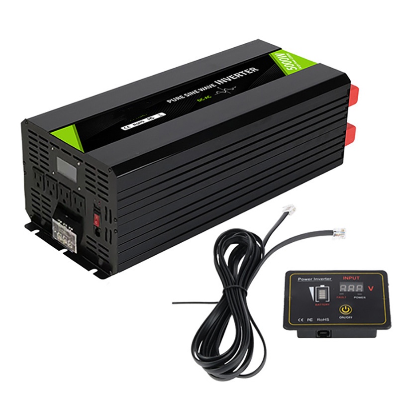 Myami 5000 واط 12 فولت 24 فولت - مراجعة Pure Sine Wave Inverter 5000W 48V 220V وسعره