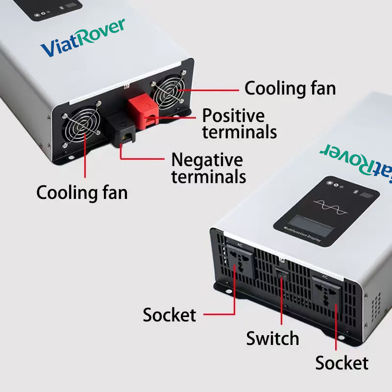 محول طاقة موجة جيبية نقية 1600 - مراجعة Inverter Pure Sine Wave 60Hz 120V 3000W وسعره