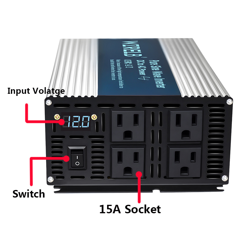 3000 واط نقية شرط لموجة العاكس - مراجعة Inverter Pure Sine Wave 60Hz 120V 3000W وسعره