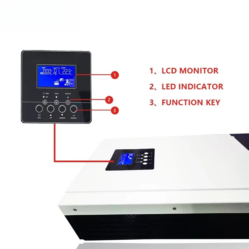 محولات طاقة شمسية هجينة 5000 و - مراجعة Parallel Solar Inverter 48V 5000W Mppt وسعره