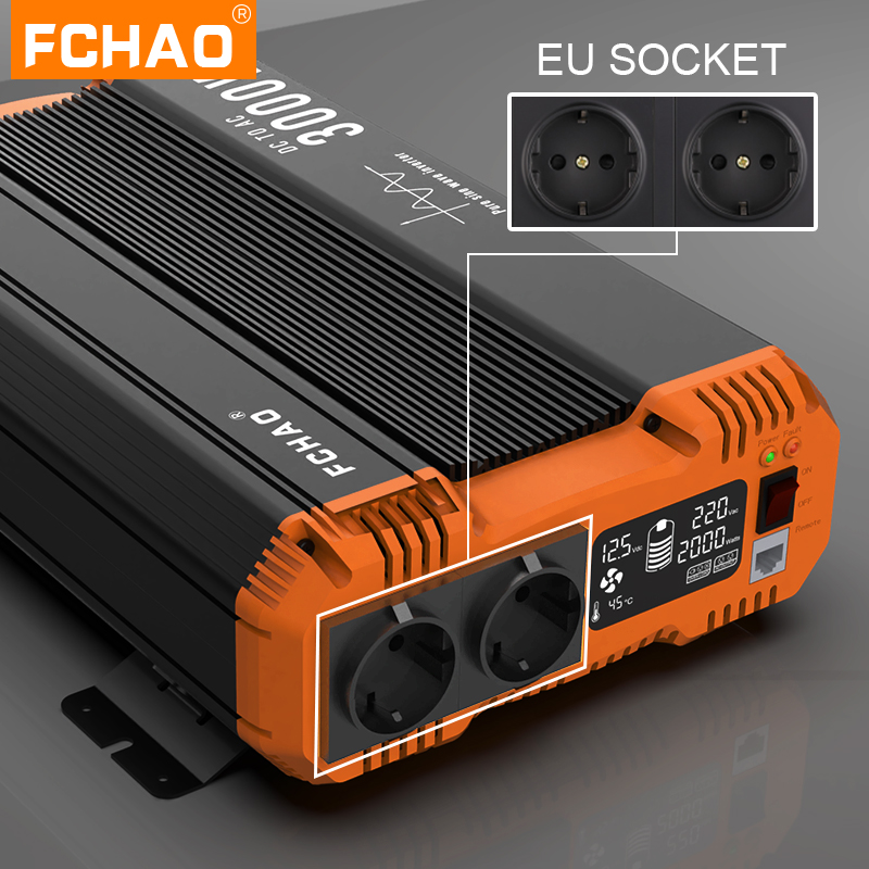 محول طاقة شمسي نقي بموجة جيبية - مراجعة Off Grid Solar Inverter 48V 6000W وسعره
