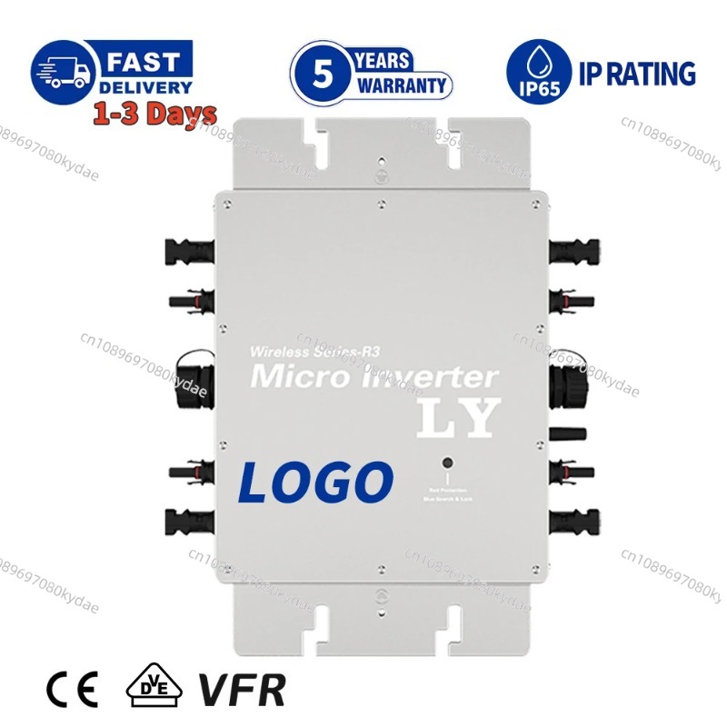 محول طاقة شمسية صغير مقاوم للم - مراجعة Micro Inverter 1400W Solar Grid Tie وسعره