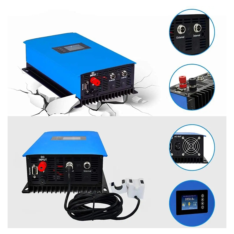 1000 واط 2000 واط طاقة الرياح  - مراجعة Grid Tie Inverter Limiter 2000W وسعره