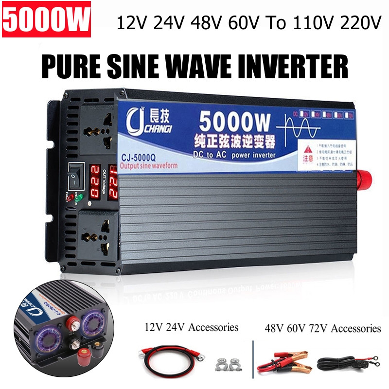 4000 واط/5000 واط/5500 واط/300 - مراجعة Inverter Pure Sine Wave 60Hz 120V 3000W وسعره