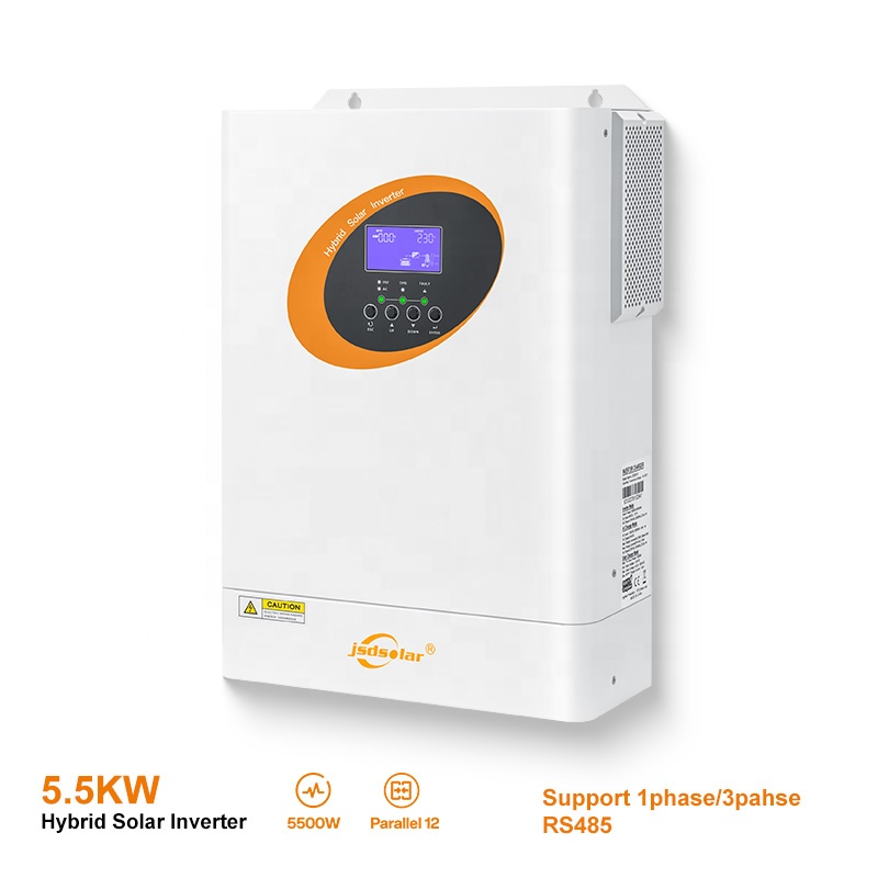 5.5Kw 5Kw موجة جيبية نقية Mppt - مراجعة Hybrid Solar Inverter 5.5Kw Mppt 48V وسعره