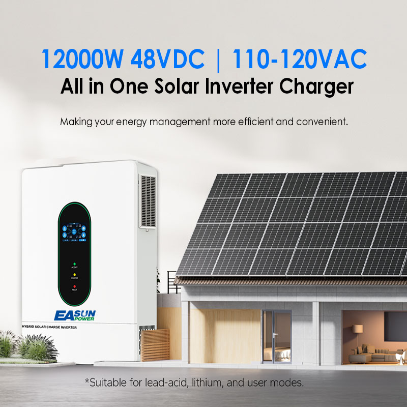 EASUN POWER US عاكس شمسي هجين  - مراجعة Grid Tie Inverter Limiter 2000W وسعره