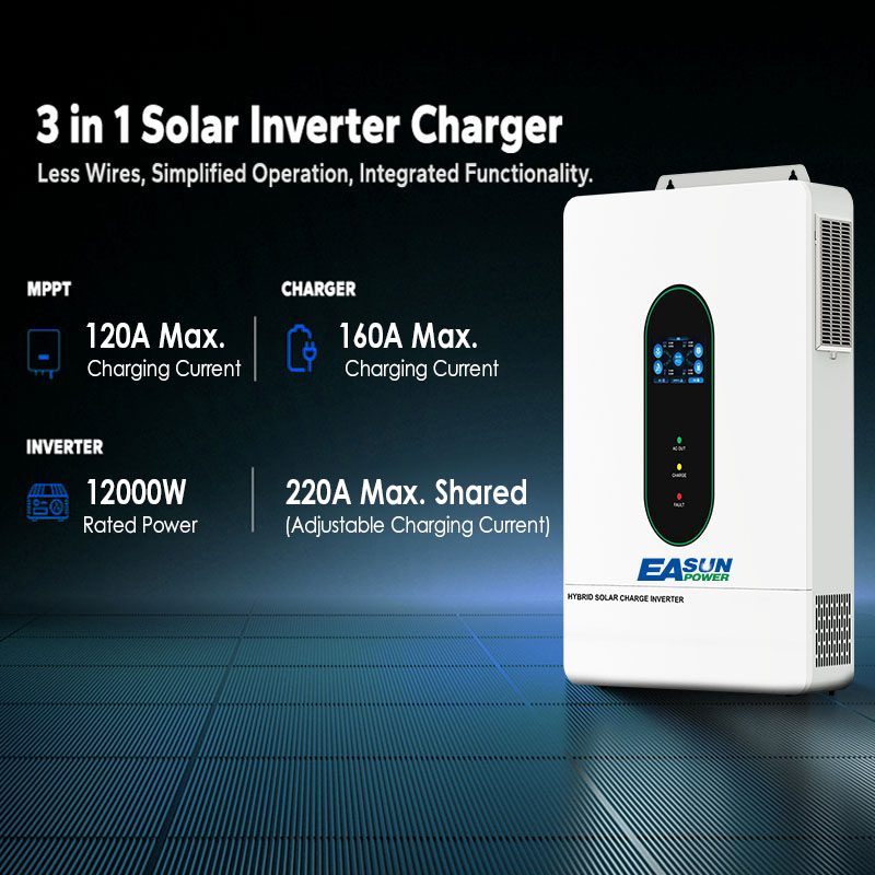 EASUN POWER US عاكس شمسي هجين  - مراجعة Grid Tie Inverter Limiter 2000W وسعره