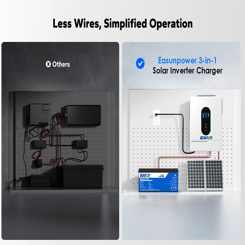 EASUN POWER US عاكس شمسي هجين  - مراجعة Grid Tie Inverter Limiter 2000W وسعره