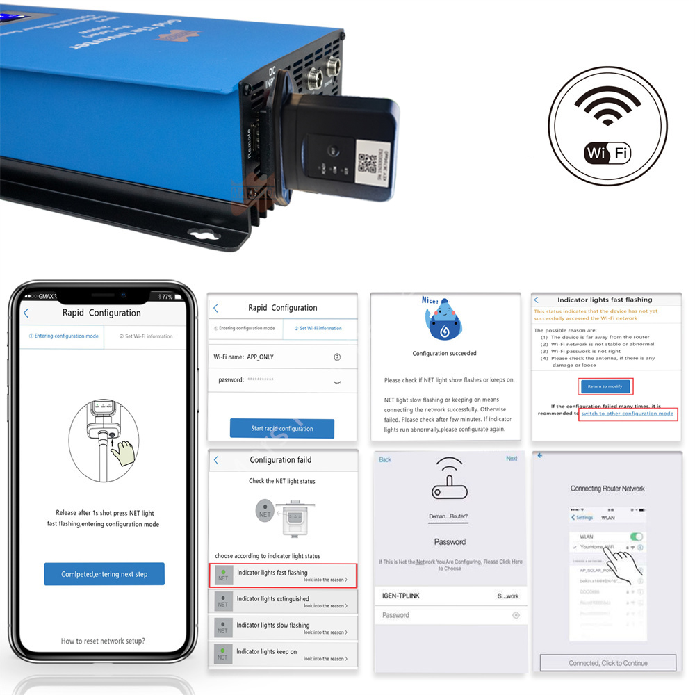 1000 واط 2000 واط الرياح MPPT  - مراجعة Grid Tie Inverter Limiter 2000W وسعره